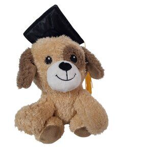 Way To Celebrate Graduation Puppy Plush Well Done Amazing Kiddo Soft Kawaii 8.5"